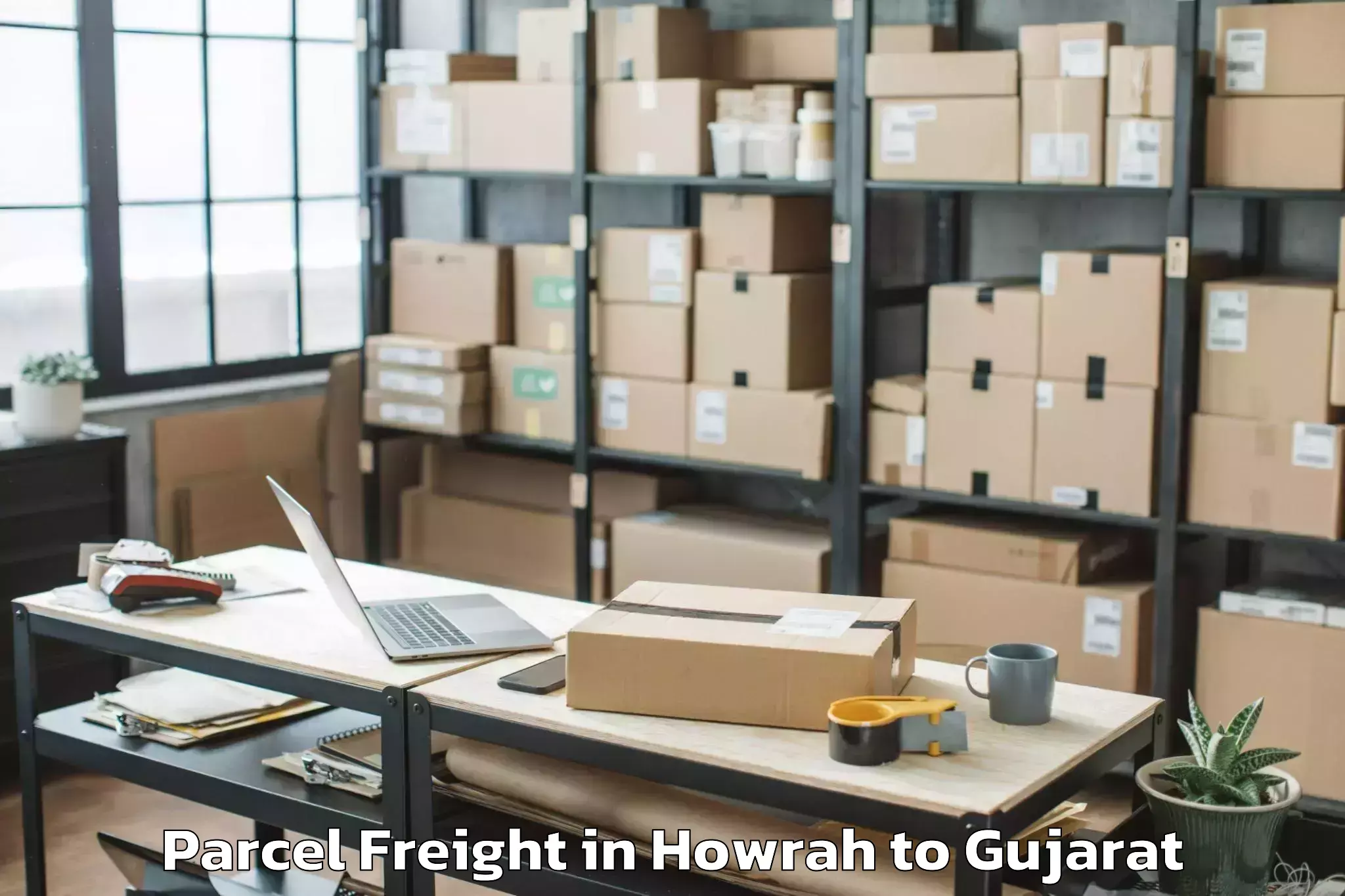 Expert Howrah to Jafrabad Parcel Freight